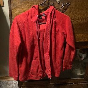 Log sleeve zip up jacket with pockets